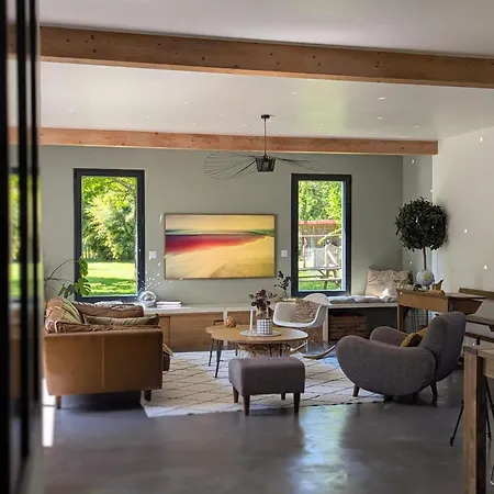 Maison Architecte, Parc Arbore & Bbq, 10 Min Du Circuit Fille
